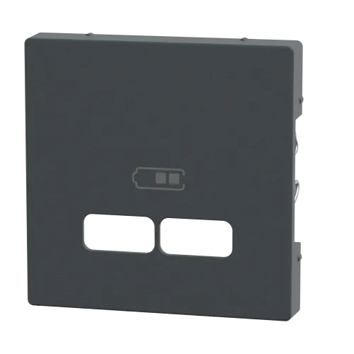 Накладка USB розетки, антрацит, Merten MTN4367-0414
