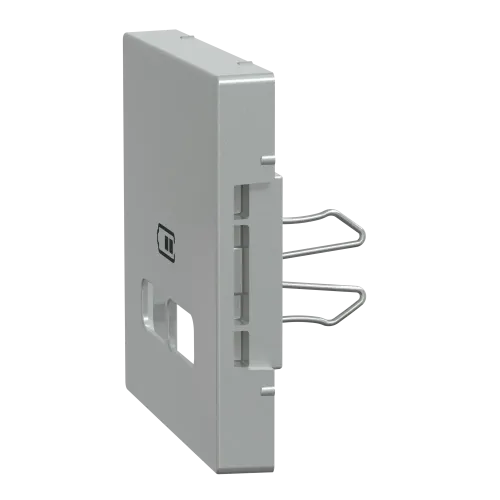 Накладка USB розетки, алюминий, Merten MTN4367-0460