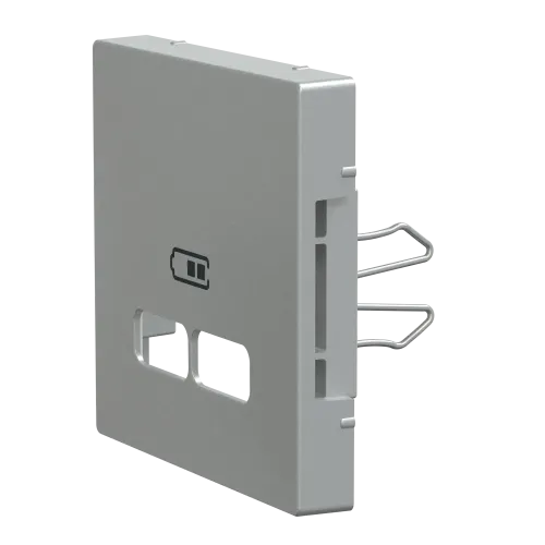 Накладка USB розетки, алюминий, Merten MTN4367-0460