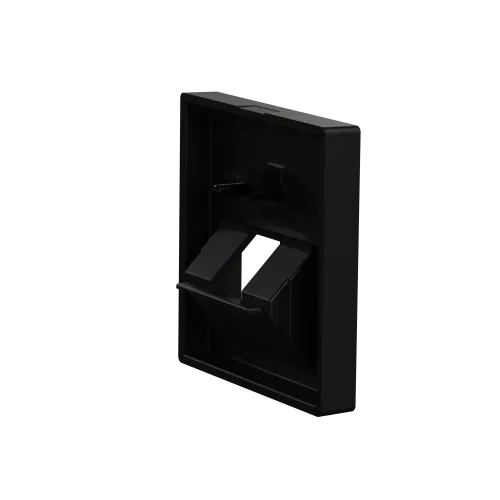 Центральная плата для розетки RJ45, 1 пост, Merten System M, матовый чёрный MEG4521-0403