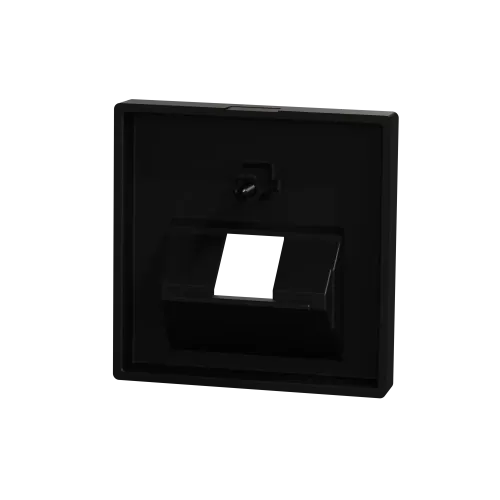 Центральная плата для розетки RJ45, 1 пост, Merten System M, матовый чёрный MEG4521-0403