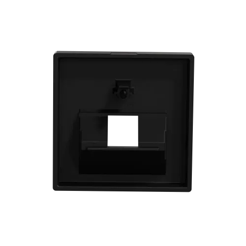 Центральная плата для розетки RJ45, 1 пост, Merten System M, матовый чёрный MEG4521-0403