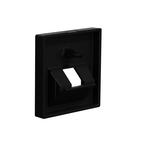 Центральная плата для розетки RJ45, 1 пост, Merten System M, матовый чёрный MEG4521-0403