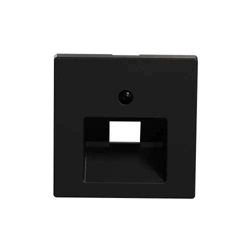 Центральная плата для розетки RJ45, 1 пост, Merten System M, матовый чёрный MEG4521-0403