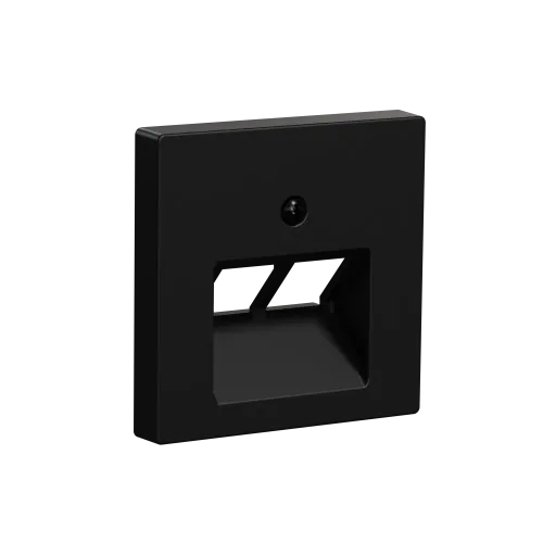 Центральная плата для розетки RJ45, 2 поста, Merten System M, матовый чёрный MEG4522-0403