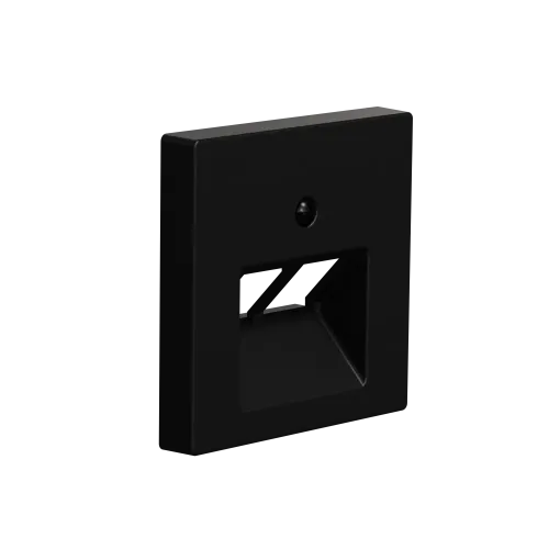 Центральная плата для розетки RJ45, 2 поста, Merten System M, матовый чёрный MEG4522-0403