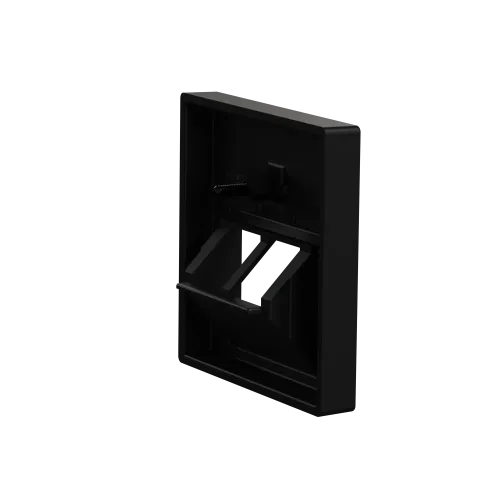 Центральная плата для розетки RJ45, 2 поста, Merten System M, матовый чёрный MEG4522-0403