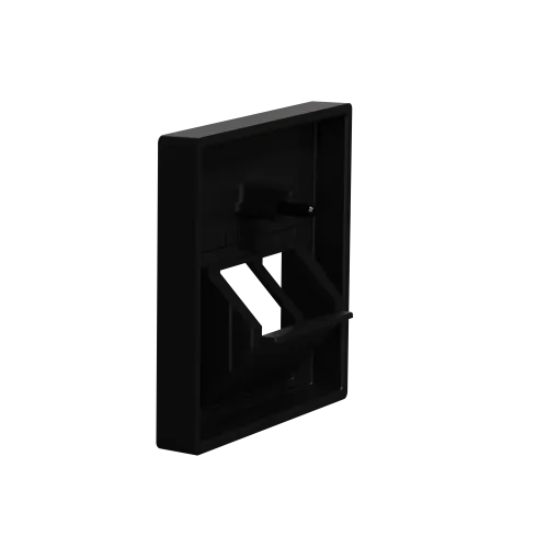 Центральная плата для розетки RJ45, 2 поста, Merten System M, матовый чёрный MEG4522-0403