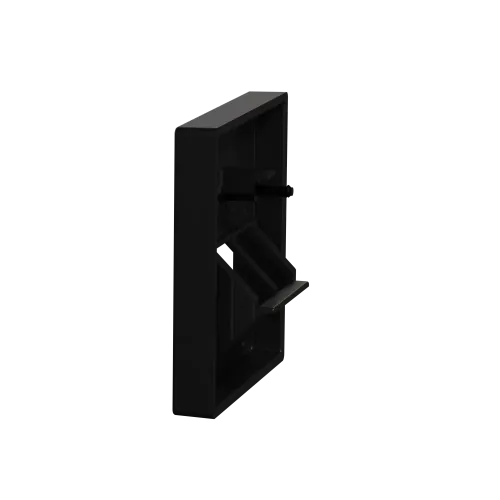 Центральная плата для розетки RJ45, 2 поста, Merten System M, матовый чёрный MEG4522-0403