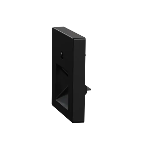 Центральная плата для розетки RJ45, 2 поста, Merten System M, матовый чёрный MEG4522-0403