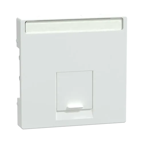 Накладка компьютерной розетки RJ45, одинарная, активный белый, Merten MTN469825