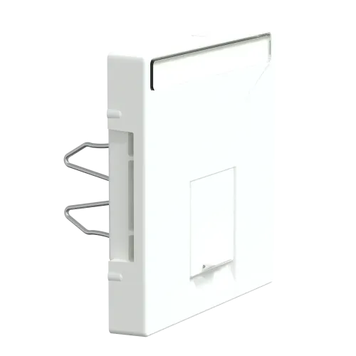 Накладка компьютерной розетки RJ45, одинарная, активный белый, Merten MTN469825