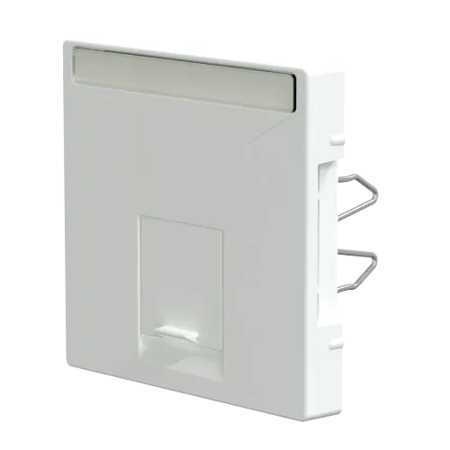 Накладка компьютерной розетки RJ45, одинарная, активный белый, Merten MTN469825