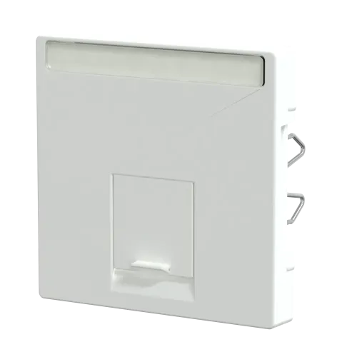 Накладка компьютерной розетки RJ45, одинарная, активный белый, Merten MTN469825