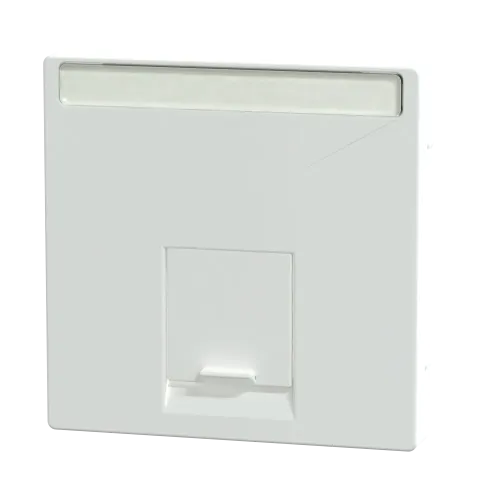 Накладка компьютерной розетки RJ45, одинарная, активный белый, Merten MTN469825