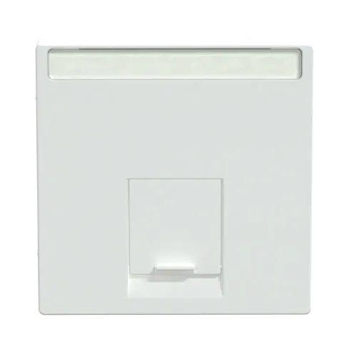 Накладка компьютерной розетки RJ45, одинарная, активный белый, Merten MTN469825