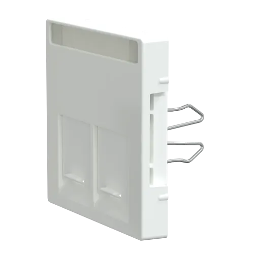 Накладка компьютерной розетки RJ45, двойная, активный белый, Merten MTN469925