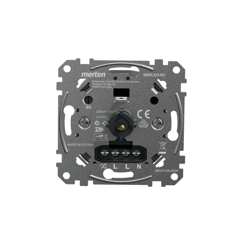 Механизм поворотного LED-диммера 230В, 0–370Вт, тип RC MEG5146-0000
