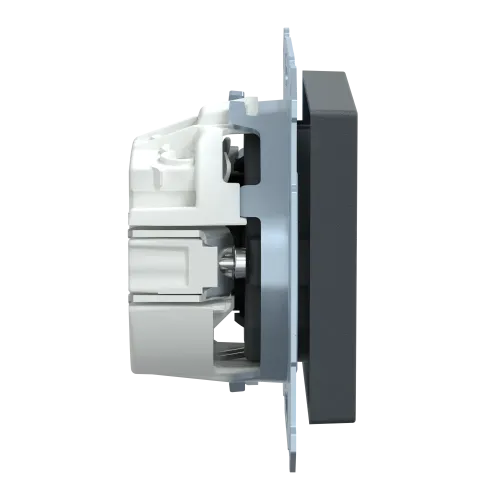 Механизм розетки SM SCHUKO с заземлением, антрацит MTN2300-0414