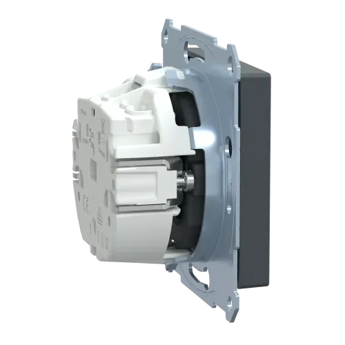Механизм розетки SM SCHUKO с заземлением, антрацит MTN2300-0414