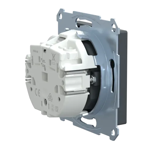 Механизм розетки SM SCHUKO с заземлением, антрацит MTN2300-0414