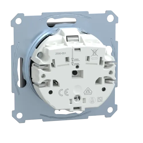 Механизм розетки SM SCHUKO с заземлением, антрацит MTN2300-0414