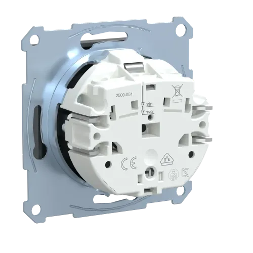 Механизм розетки SM SCHUKO с заземлением, антрацит MTN2300-0414