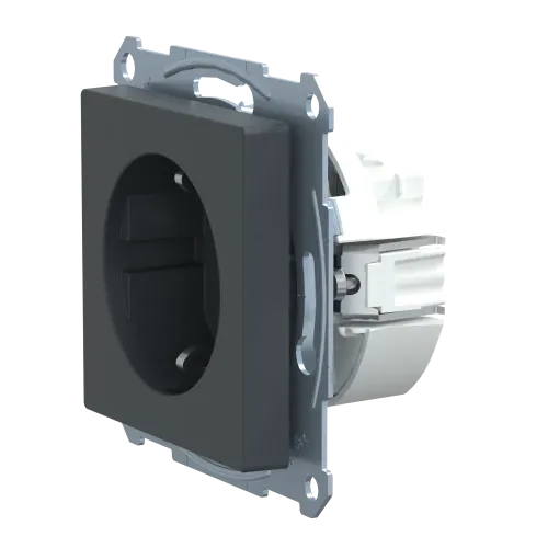 Механизм розетки SM SCHUKO с заземлением, антрацит MTN2300-0414