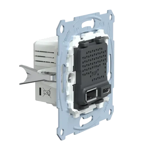 Механизм USB-зарядки Merten, A+C, 2,4А MTN4366-0110