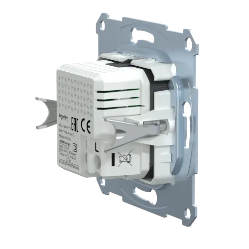 Механизм USB-зарядки Merten, A+C, 2,4А MTN4366-0110