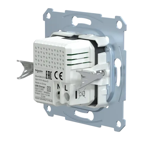 Механизм USB-зарядки Merten, A+C, 2,4А MTN4366-0110