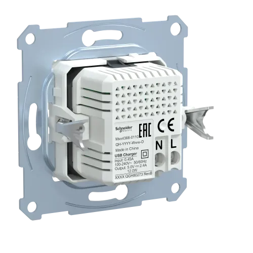 Механизм USB-зарядки Merten, A+C, 2,4А MTN4366-0110