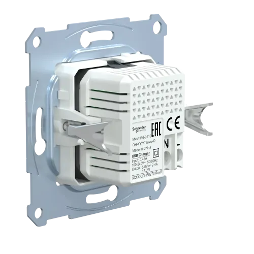 Механизм USB-зарядки Merten, A+C, 2,4А MTN4366-0110