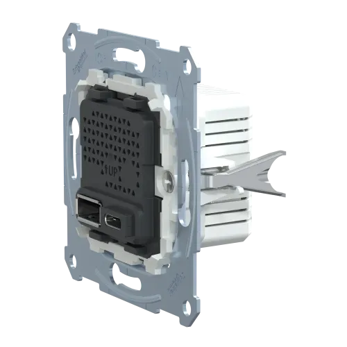 Механизм USB-зарядки Merten, A+C, 2,4А MTN4366-0110