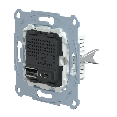 Механизм USB-зарядки Merten, A+C, 2,4А MTN4366-0110