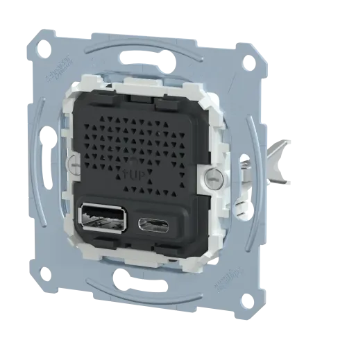 Механизм USB-зарядки Merten, A+C, 2,4А MTN4366-0110