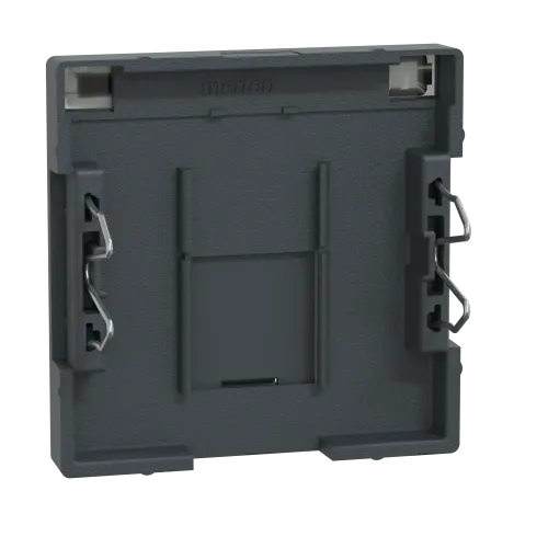 Накладка компьютерной розетки RJ45, одинарная, антрацит, Merten MTN465814