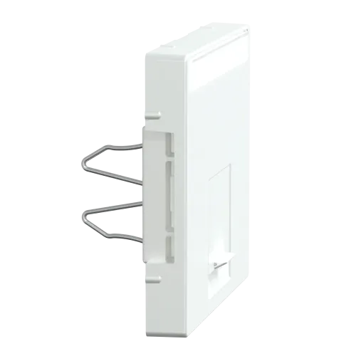 Накладка компьютерной розетки RJ45, одинарная, алюминий, Merten MTN465860