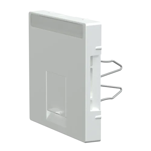 Накладка компьютерной розетки RJ45, одинарная, алюминий, Merten MTN465860
