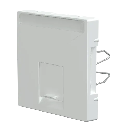 Накладка компьютерной розетки RJ45, одинарная, алюминий, Merten MTN465860
