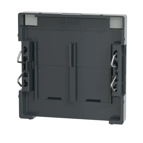 Накладка компьютерной розетки RJ45, двойная, антрацит, Merten MTN466514