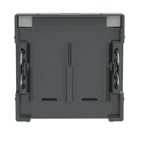 Накладка компьютерной розетки RJ45, двойная, антрацит, Merten MTN466514