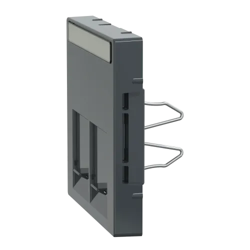 Накладка компьютерной розетки RJ45, двойная, антрацит, Merten MTN466514