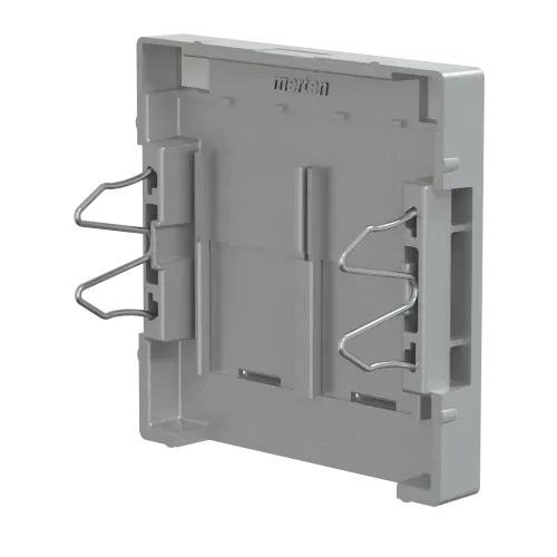 Накладка компьютерной розетки RJ45, двойная, алюминий, Merten MTN466560