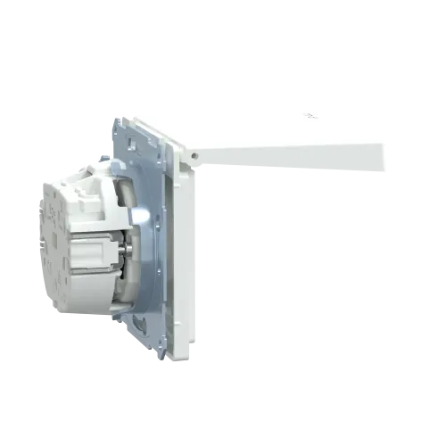 Розетка электрическая с крышкой, IP44, белый лотос, Merten MTN2314-6035