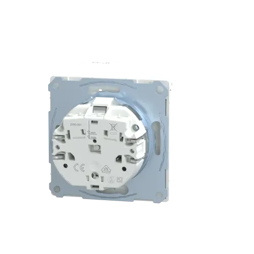 Розетка электрическая с крышкой, IP44, белый лотос, Merten MTN2314-6035