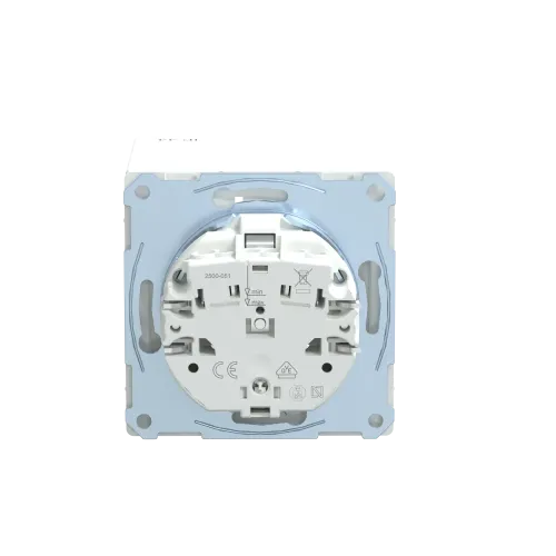 Розетка электрическая с крышкой, IP44, белый лотос, Merten MTN2314-6035