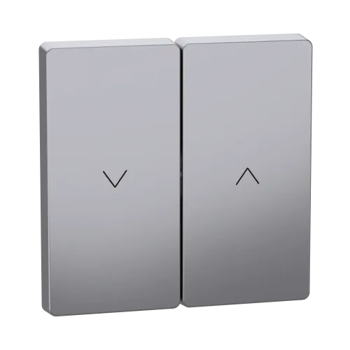 Накладка механизма управления жалюзи, нержавеющая сталь, Merten MTN3855-6036