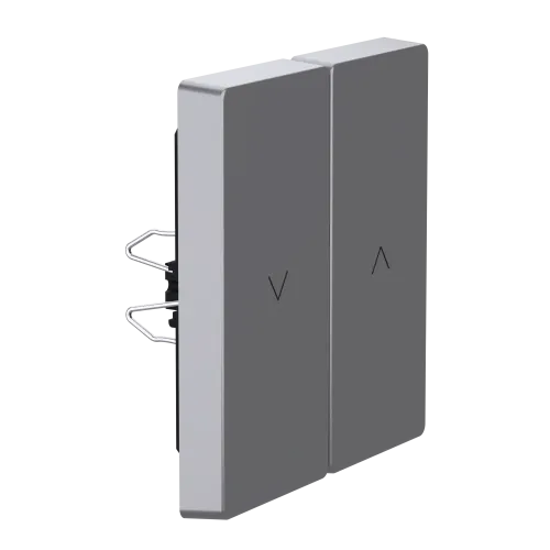 Накладка механизма управления жалюзи, нержавеющая сталь, Merten MTN3855-6036