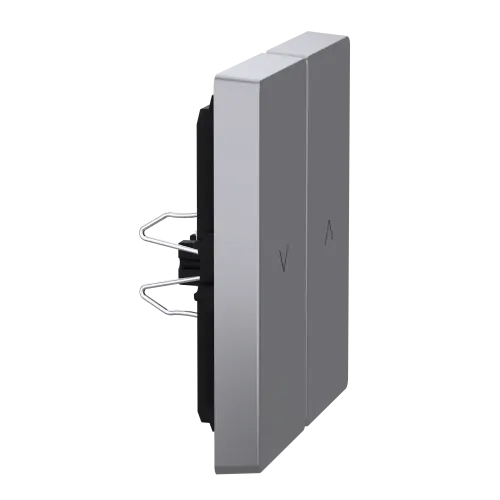 Накладка механизма управления жалюзи, нержавеющая сталь, Merten MTN3855-6036